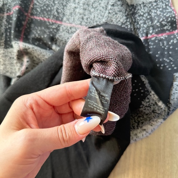 Rag & Bone Tegan Plaid Merino Wool Sweater black size medium - Picture 4 of 6